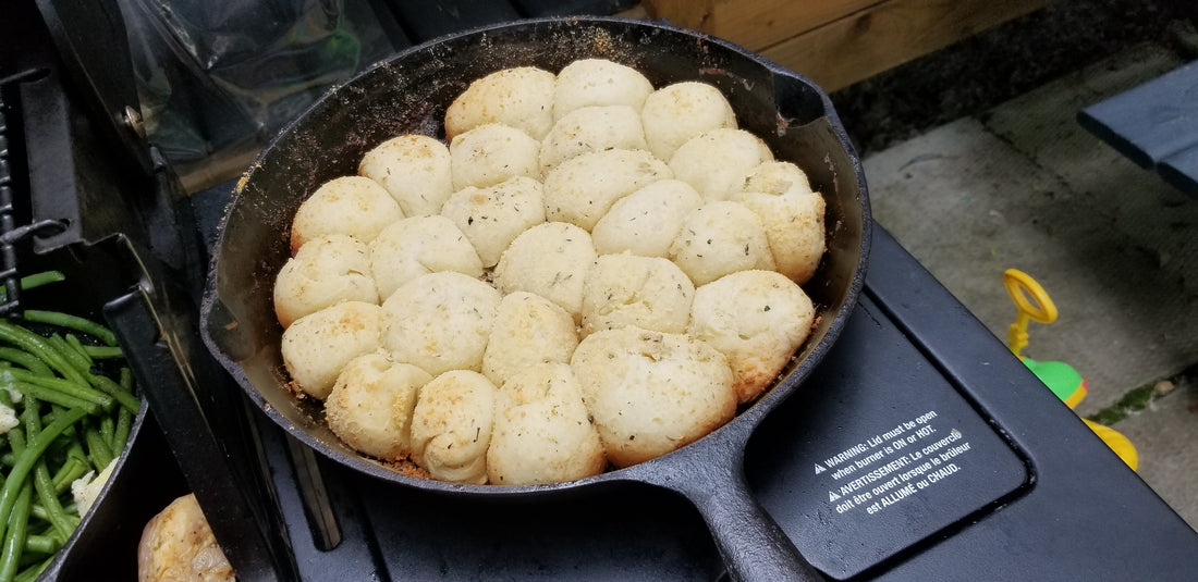 Homemade Garlic Bread BBQ style